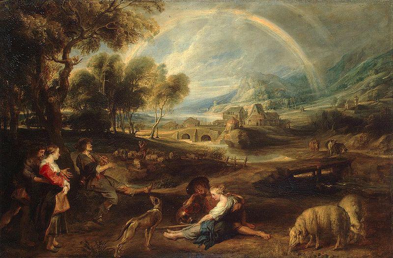 Peter Paul Rubens Landscape with Rainbow oil painting picture